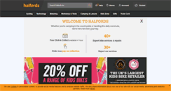 Desktop Screenshot of halfords.ie