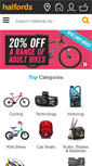 Mobile Screenshot of halfords.ie